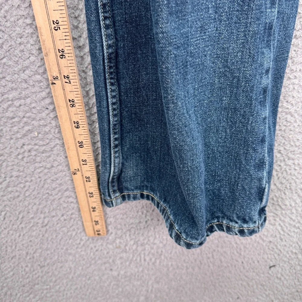 Levis‎ Jeans Mens 36x34 Blue 527 Low Boot Cut Distressed Preppy Classic Y2K